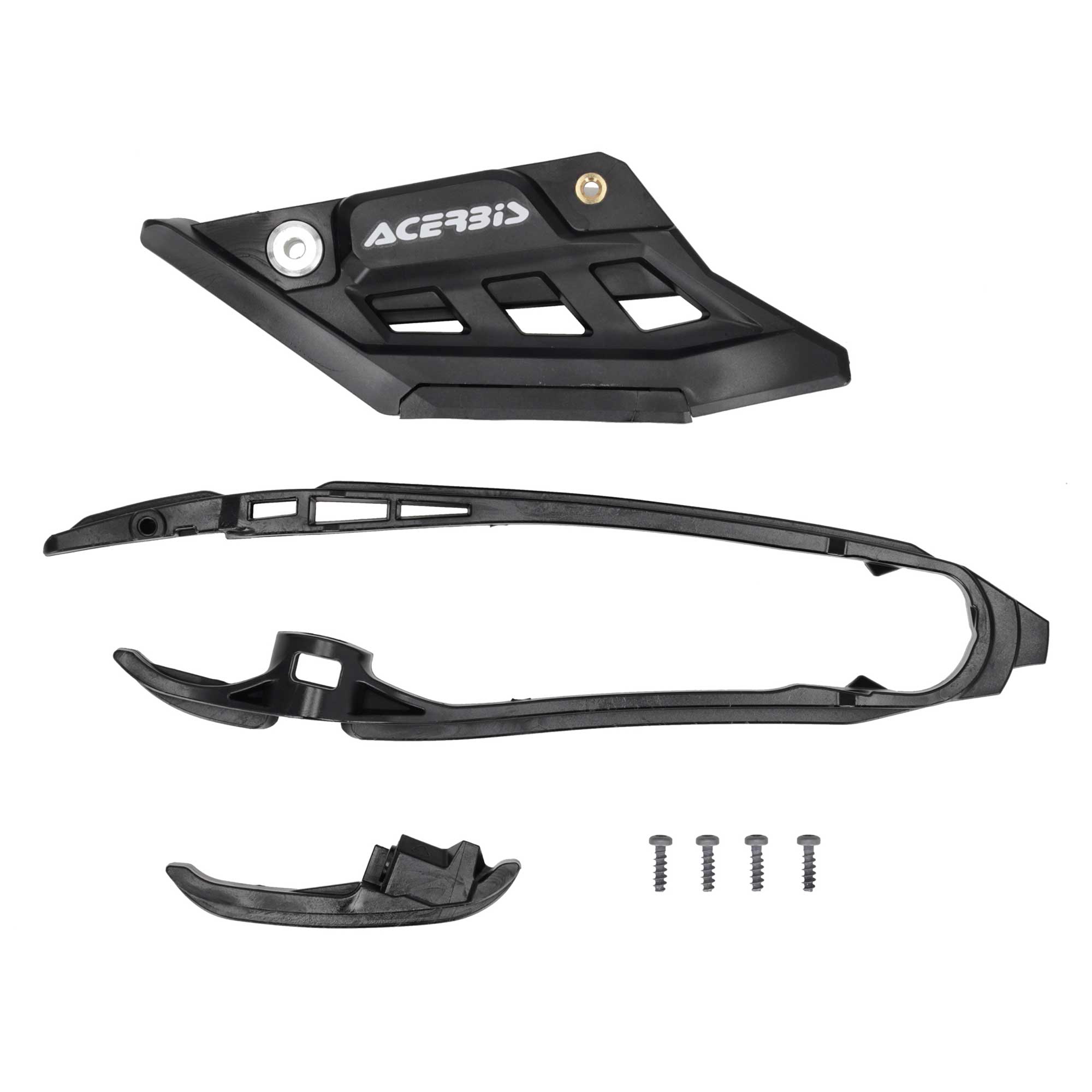 Acerbis - Complete Chain Block & Slider Kit - KTM SX/SXF 125-450 25-26, EXC/EXCF 150-500 25-26, Husqvarna TC/FC 125-450 25-26, TE/FE 250-501 25-26, FX350/450 25-26, Gas Gas MC/MCF 125-450 25-26, EC/ECF 125-500 25-26, EX/EXF 250-450 25-26