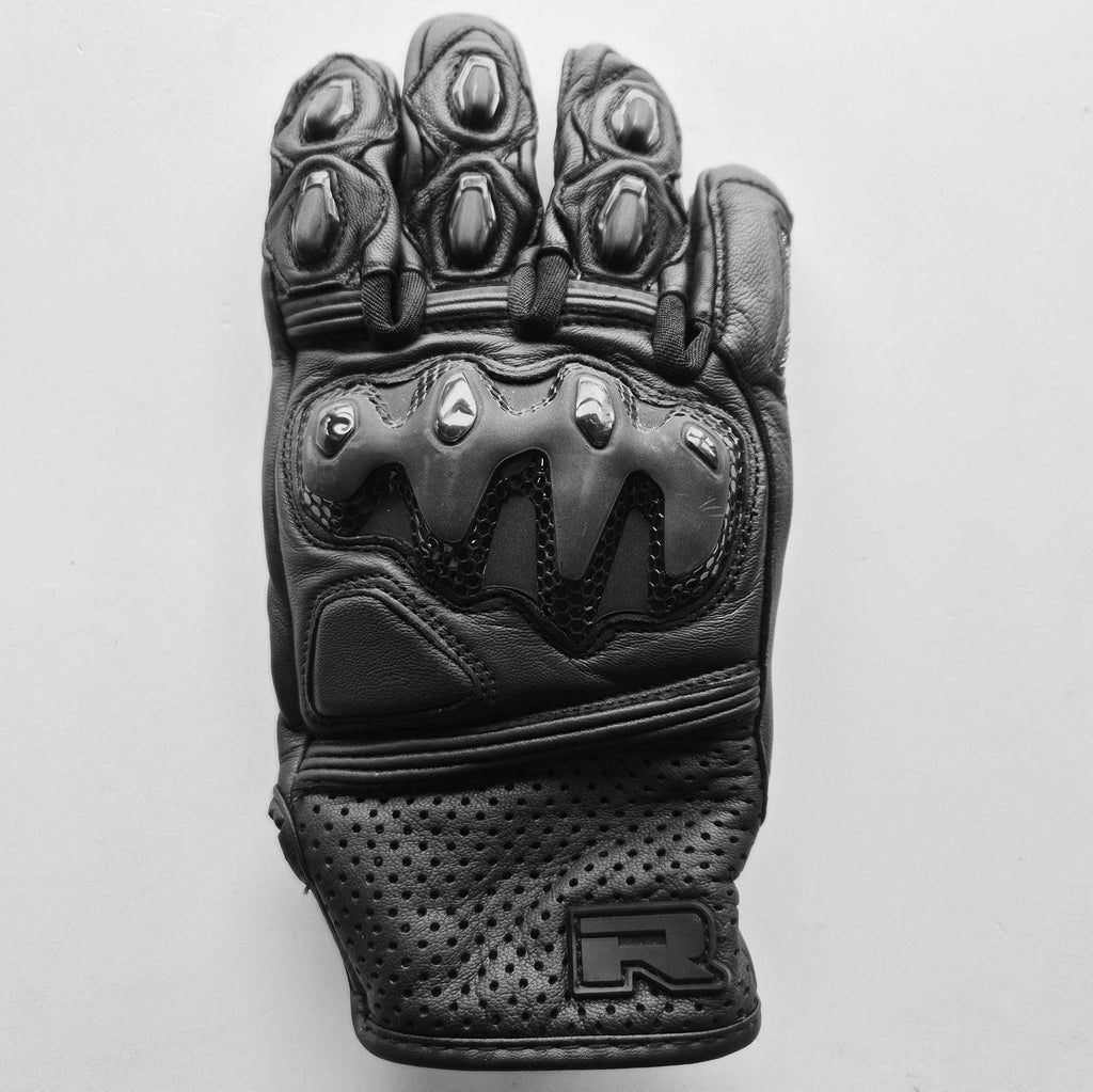 Richa Rock Evo Motorcycle Urban Short Gloves (Black)