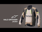 Alpinestars Halo Drystar Motorcycle Adventure Textile Jacket (Black/Black)