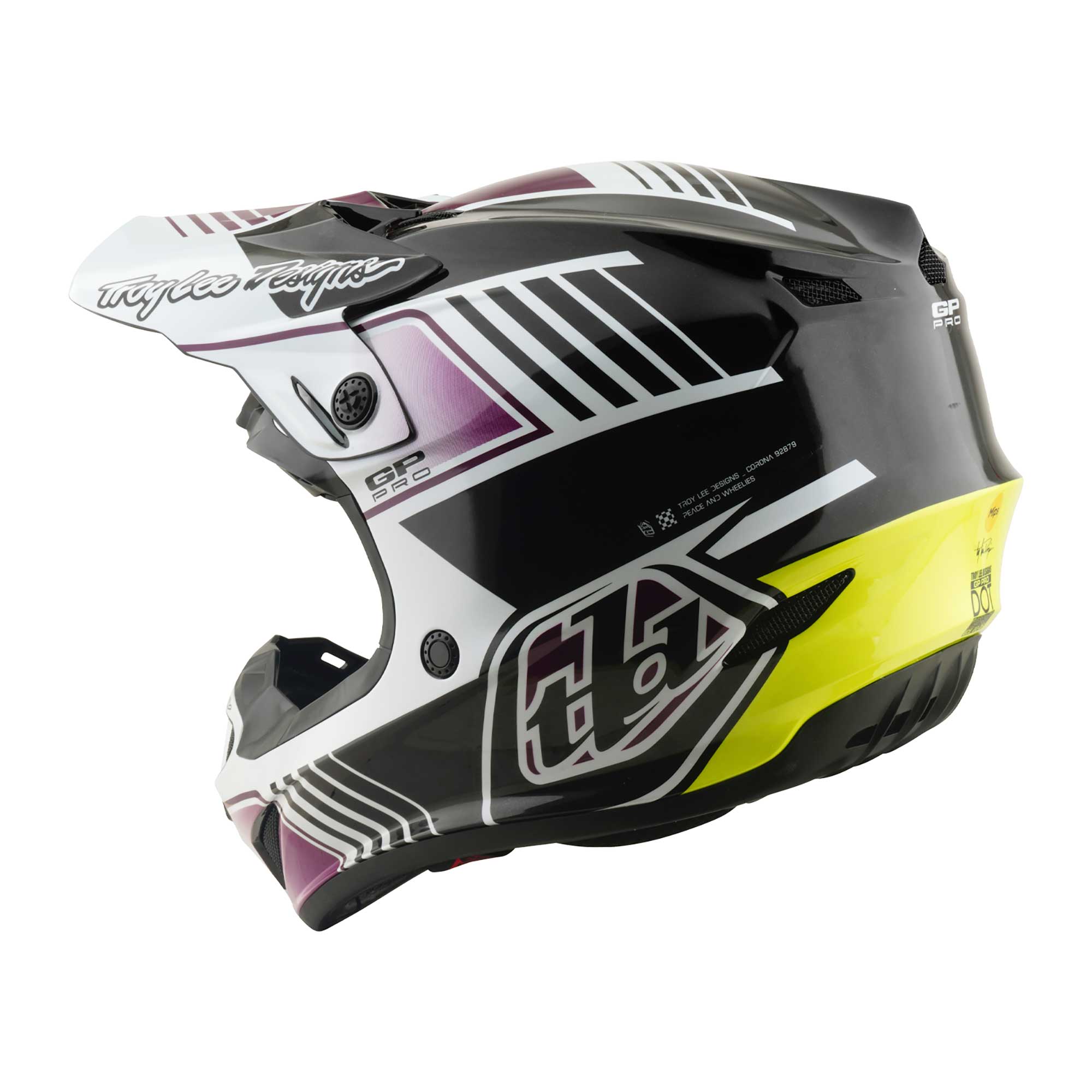 Troy Lee Designs MX | Enduro Helmet - GP PRO MIPS - SEGMENT (Black)