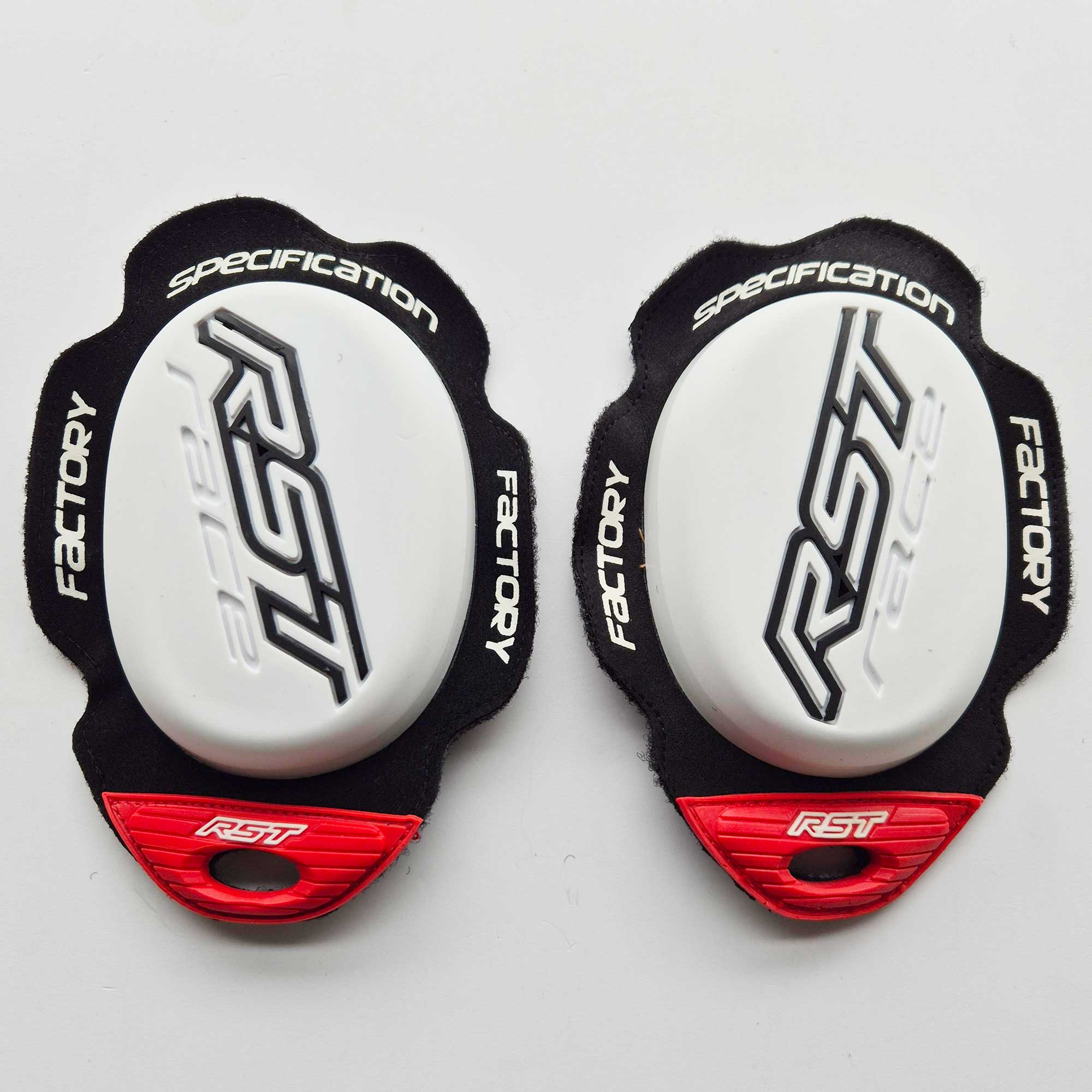 RST Knee Sliders - Factory Reverse Velcro RST - WET (White)