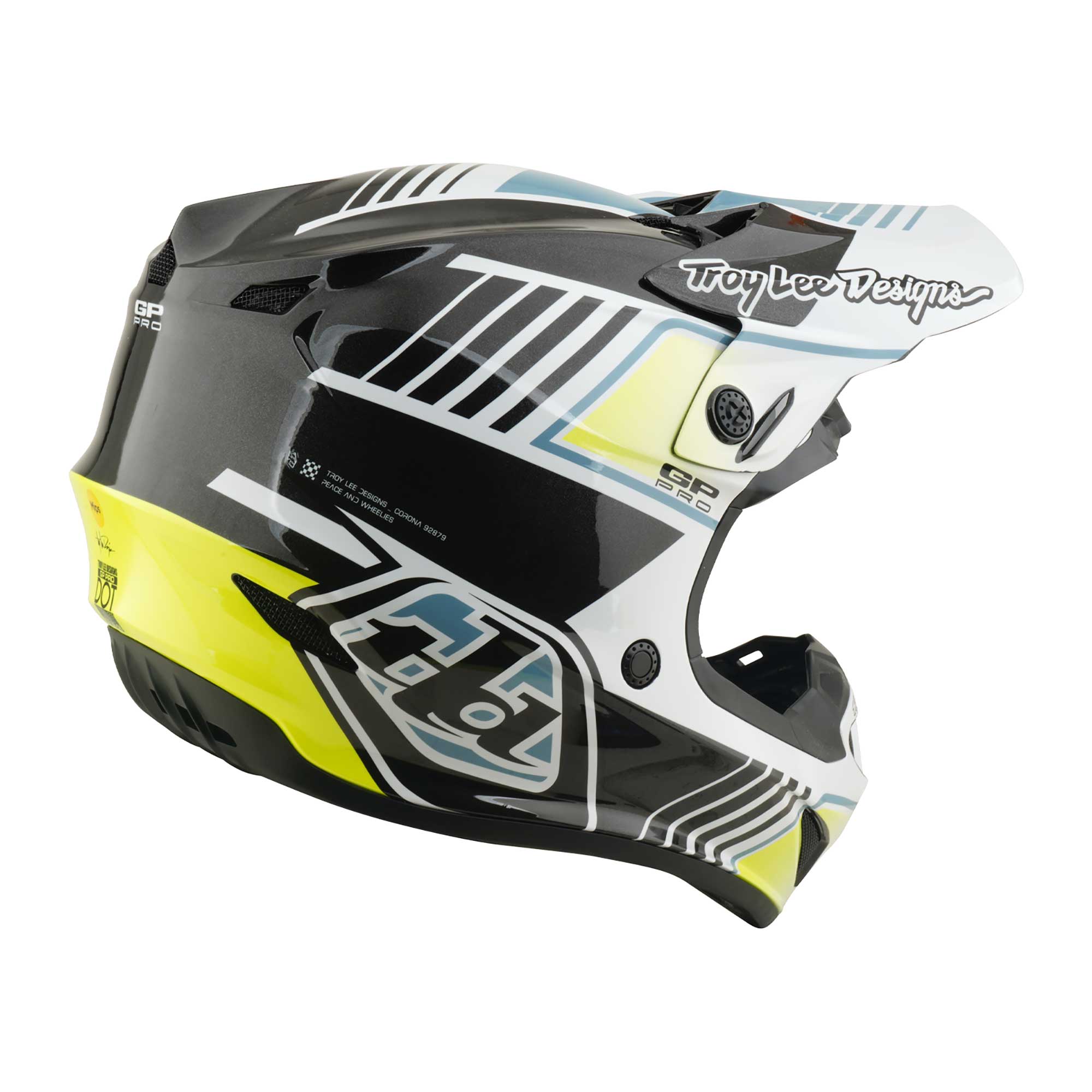 Troy Lee Designs MX | Enduro Youth Helmet - GP PRO MIPS - SEGMENT (Gray)