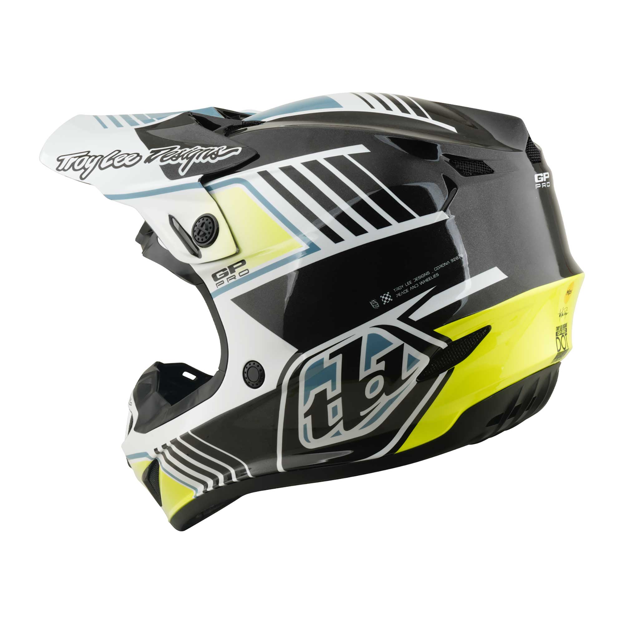 Troy Lee Designs MX | Enduro Youth Helmet - GP PRO MIPS - SEGMENT (Gray)
