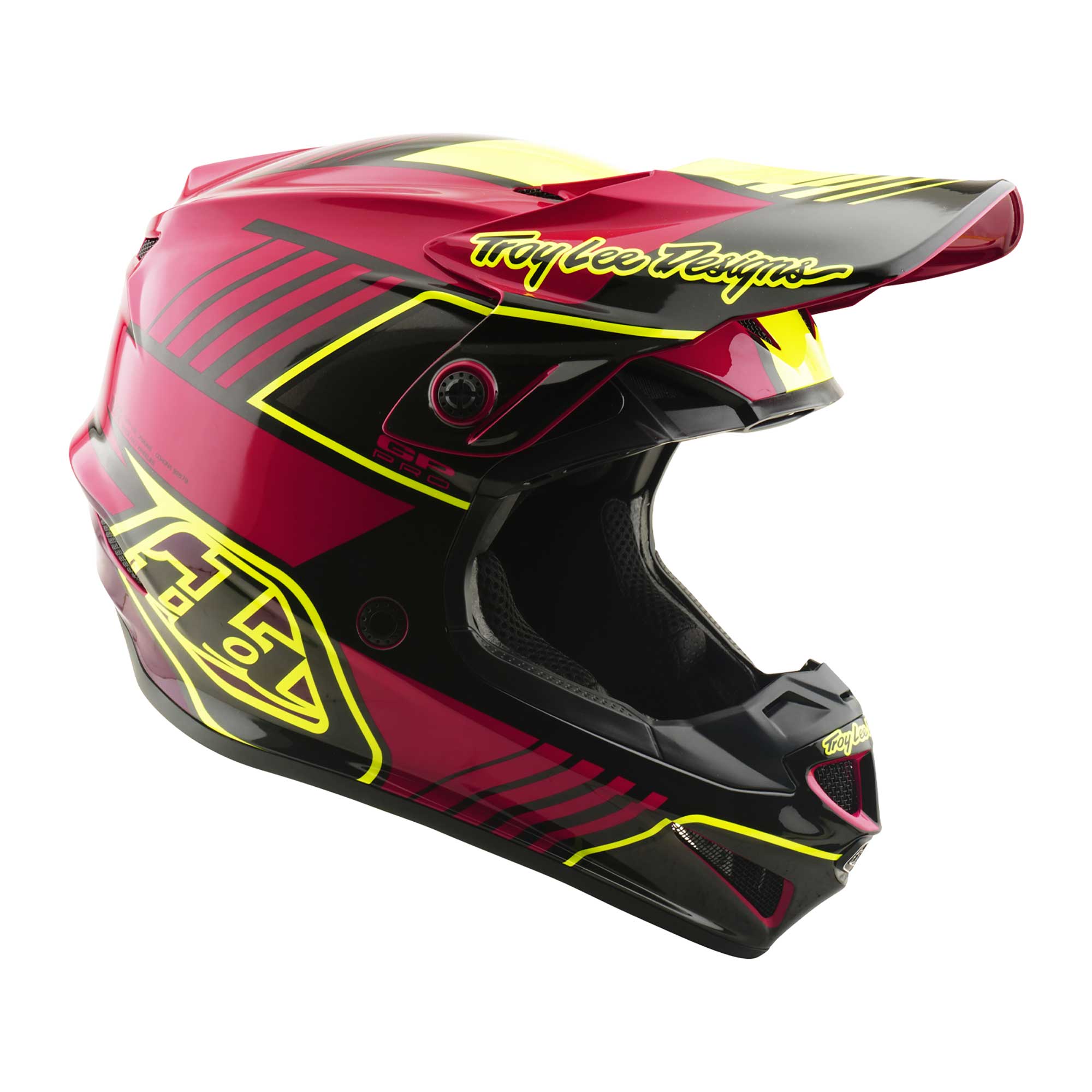 Troy Lee Designs MX | Enduro Youth Helmet - GP PRO MIPS - SEGMENT (Fuchsia)