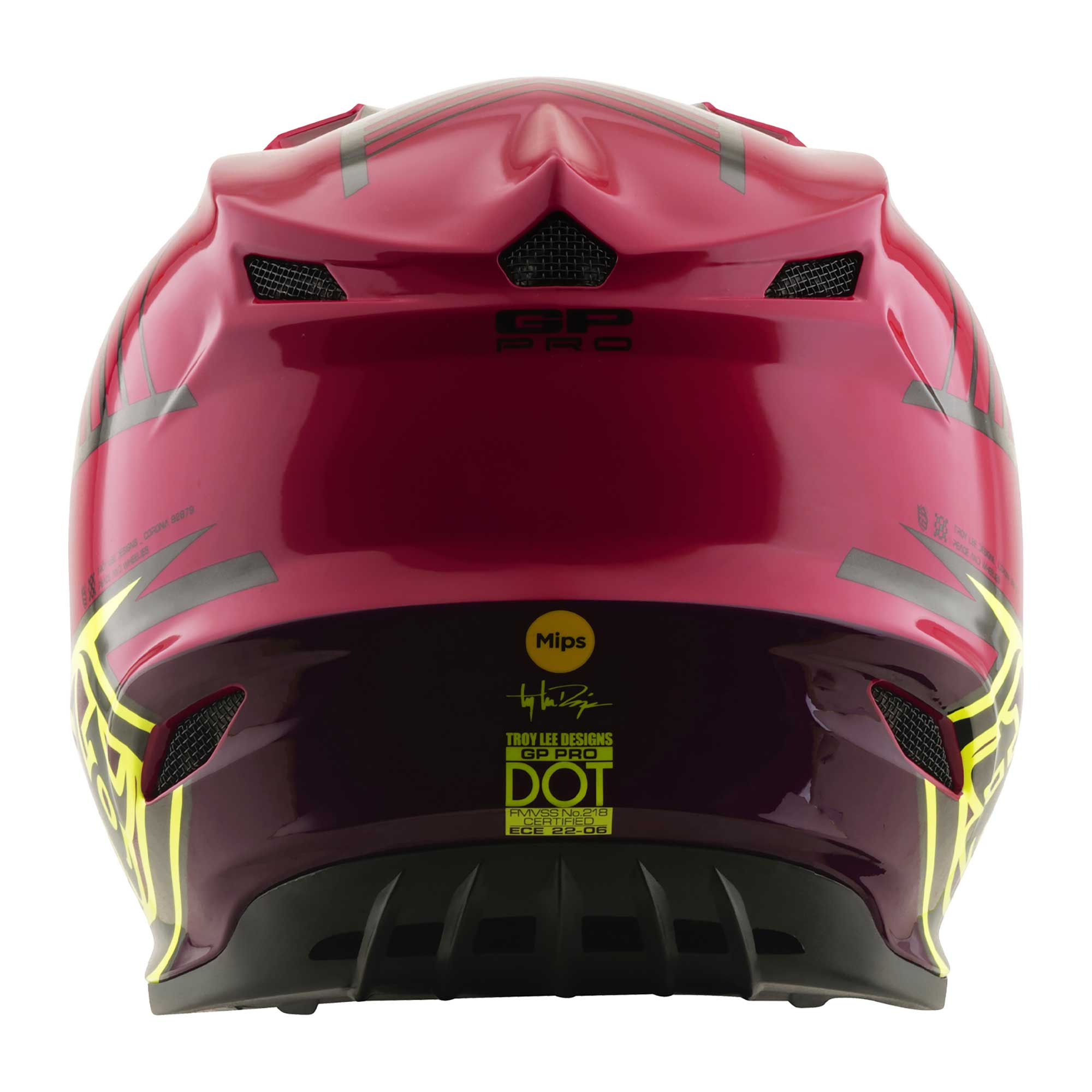 Troy Lee Designs MX | Enduro Youth Helmet - GP PRO MIPS - SEGMENT (Fuchsia)