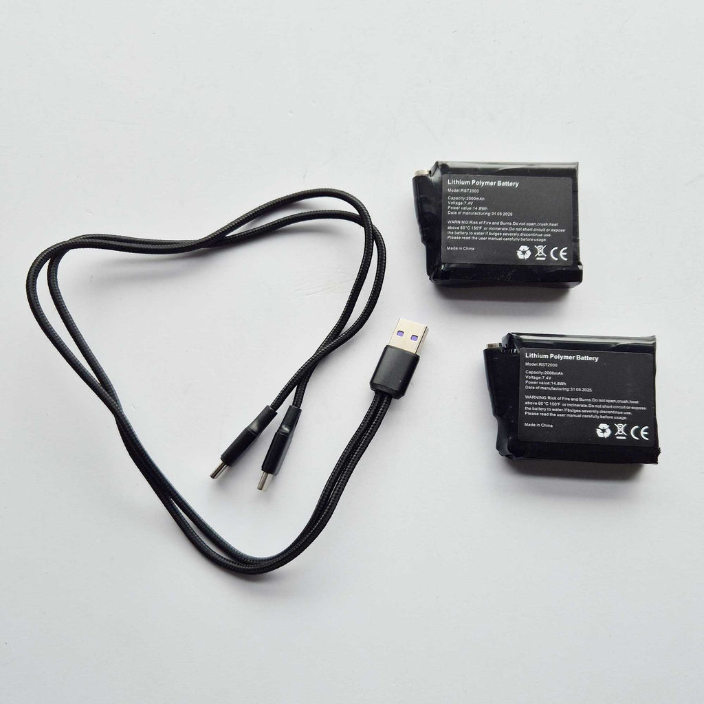 RST Heated Clothing Spares - Battery Set & Charger Cable (Gloves)