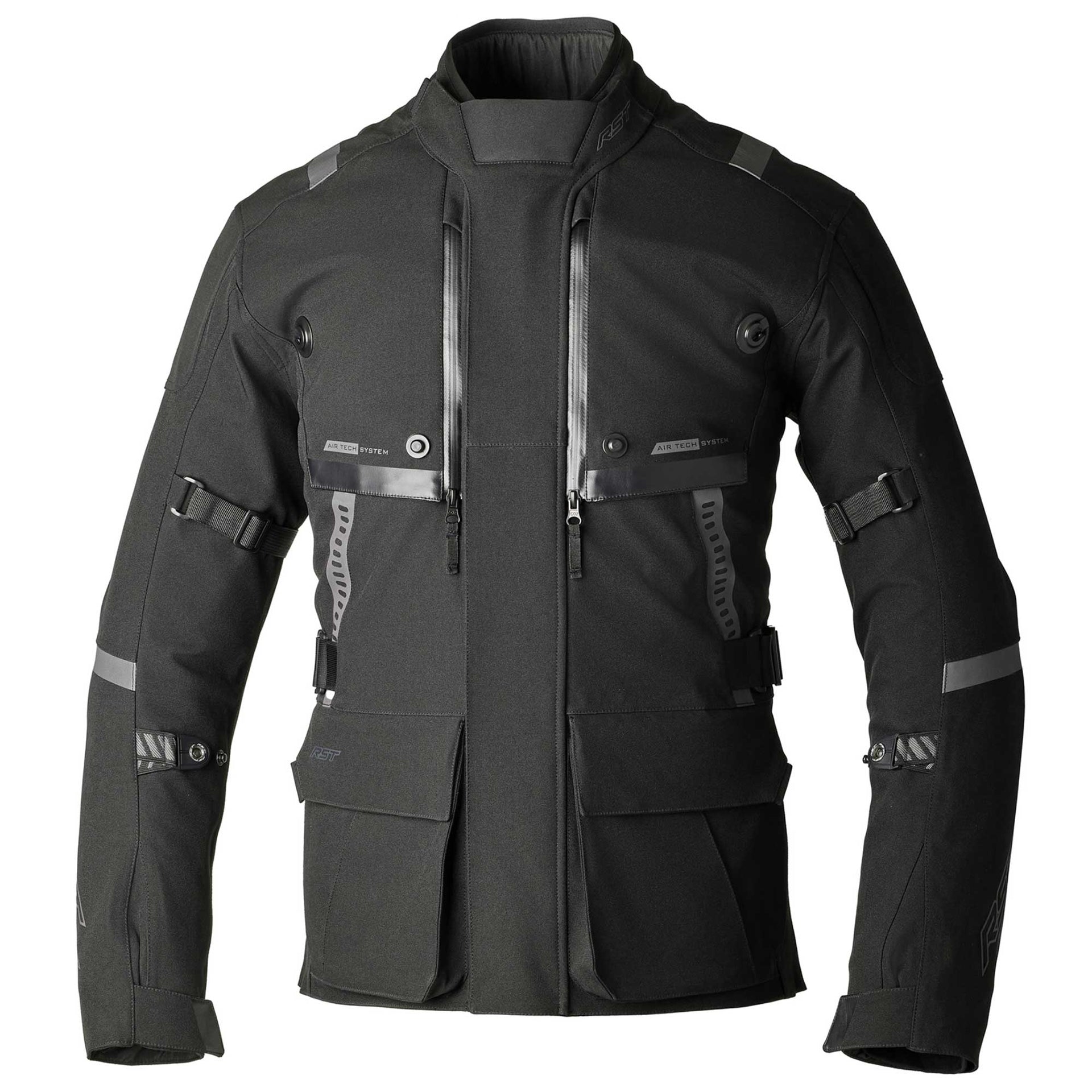 RST Motorcycle Adventure Touring Textile Jacket - Pro Series VULCAN CE AA Laminated (Black/Black)