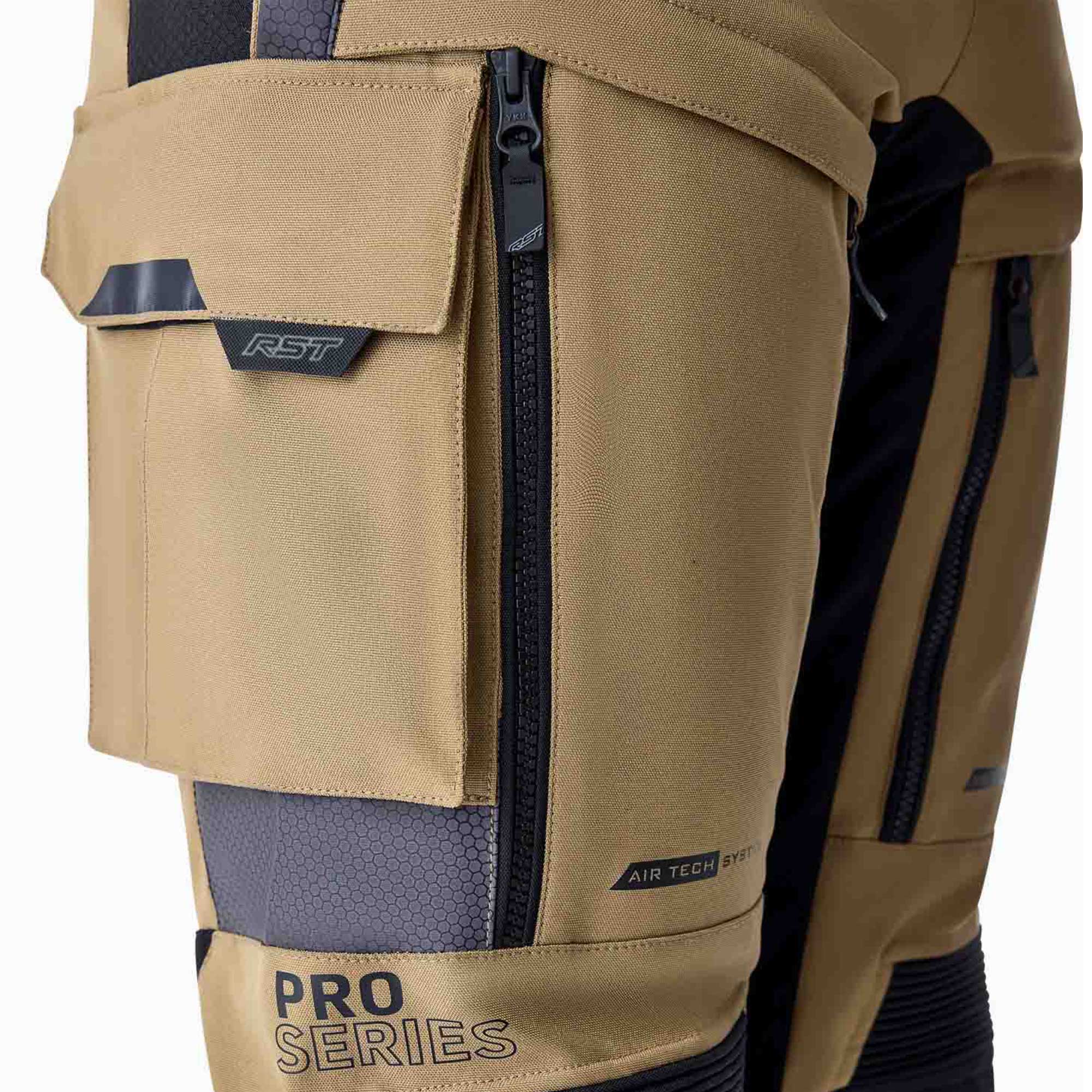 RST Motorcycle Adventure Textile Pant - Pro Series Adventure D3O Armour (Sand / Black)