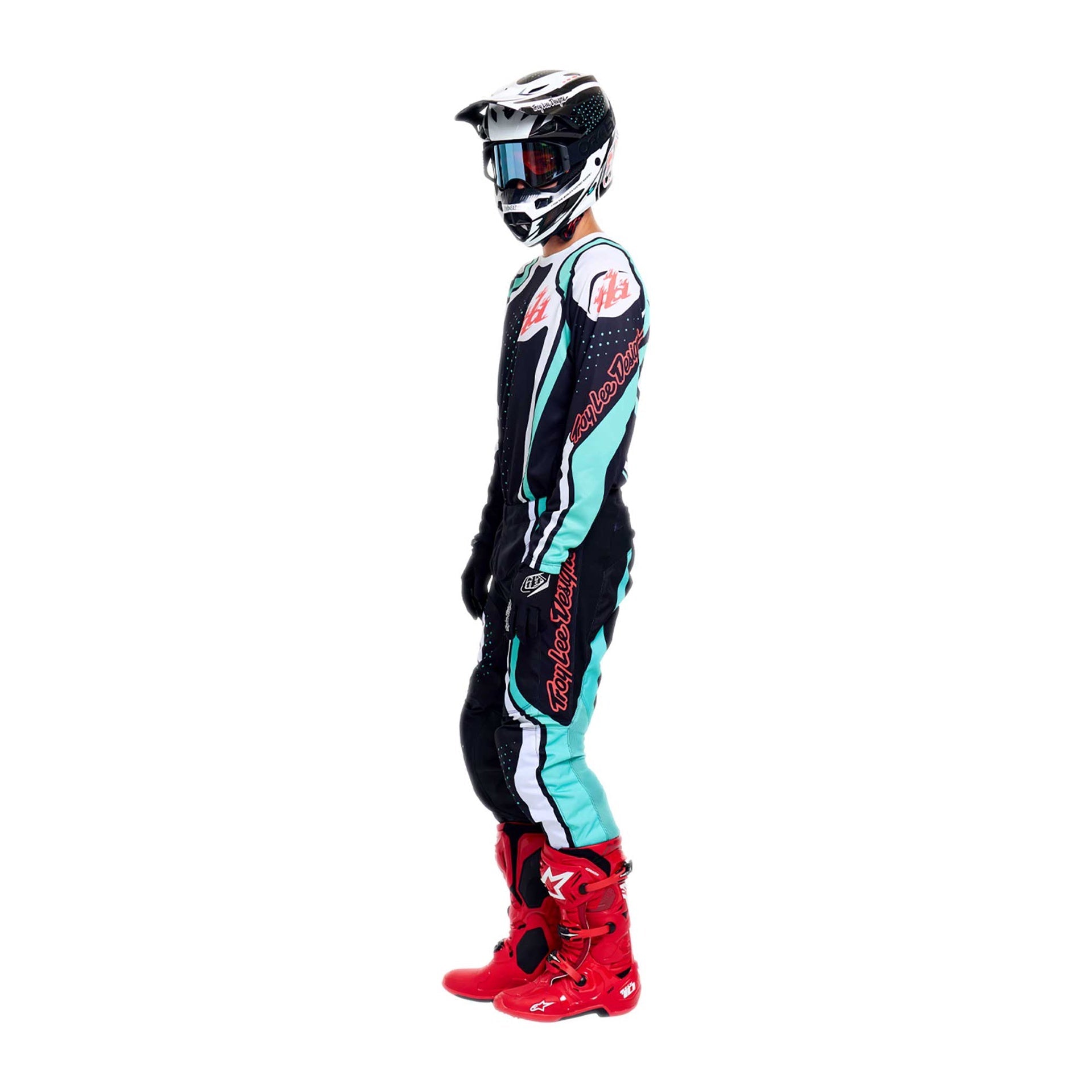 Troy Lee Designs MX Jersey - GP PRO ROLLER (Black / Teal)