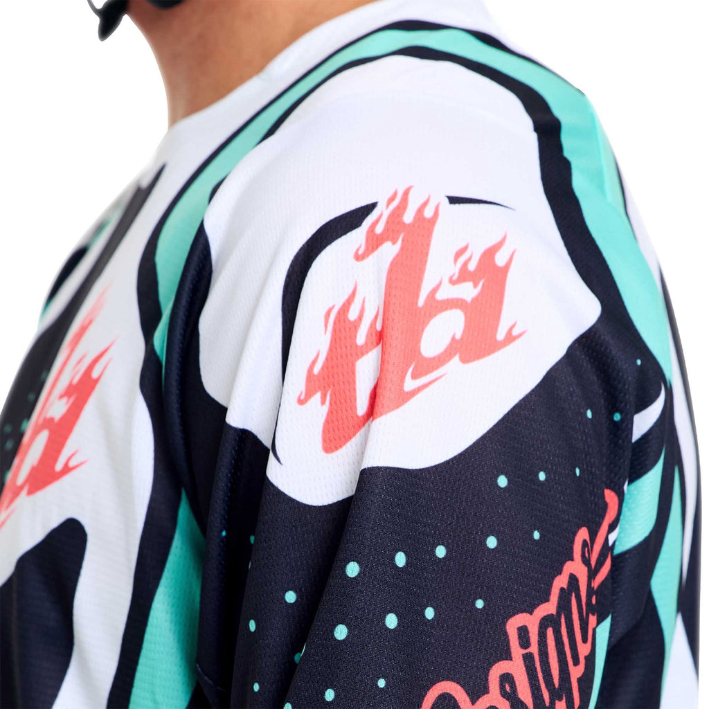 Troy Lee Designs MX Jersey - GP PRO ROLLER (Black / Teal)