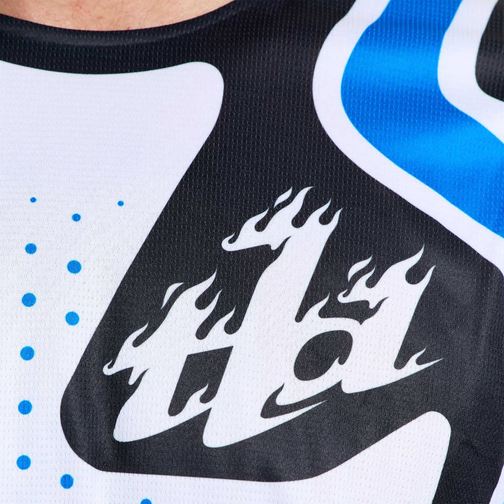 Troy Lee Designs MX Jersey - GP PRO ROLLER (White / Blue)