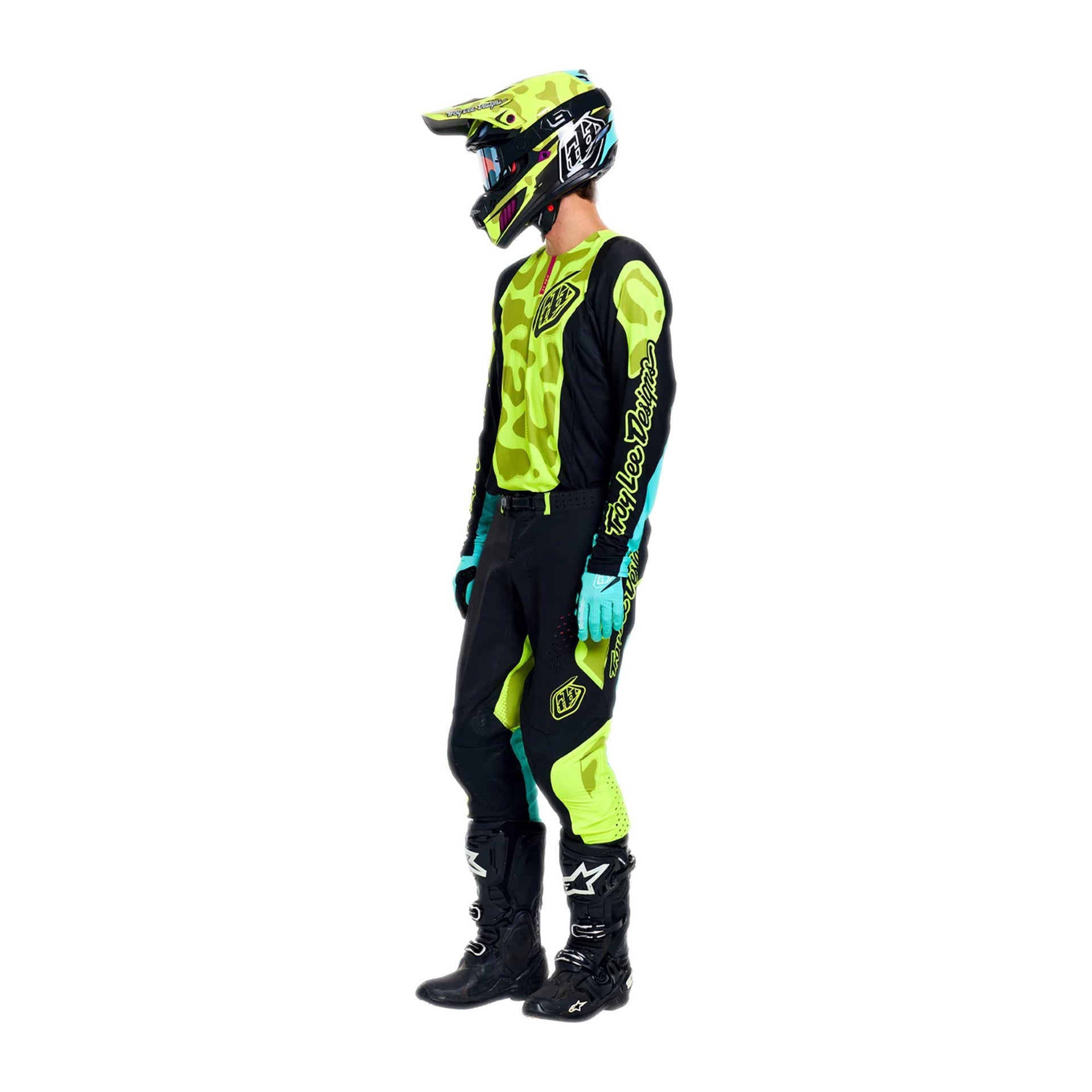Troy Lee Designs MX Jersey - SE PRO MYTH (Black / Flo Yellow)