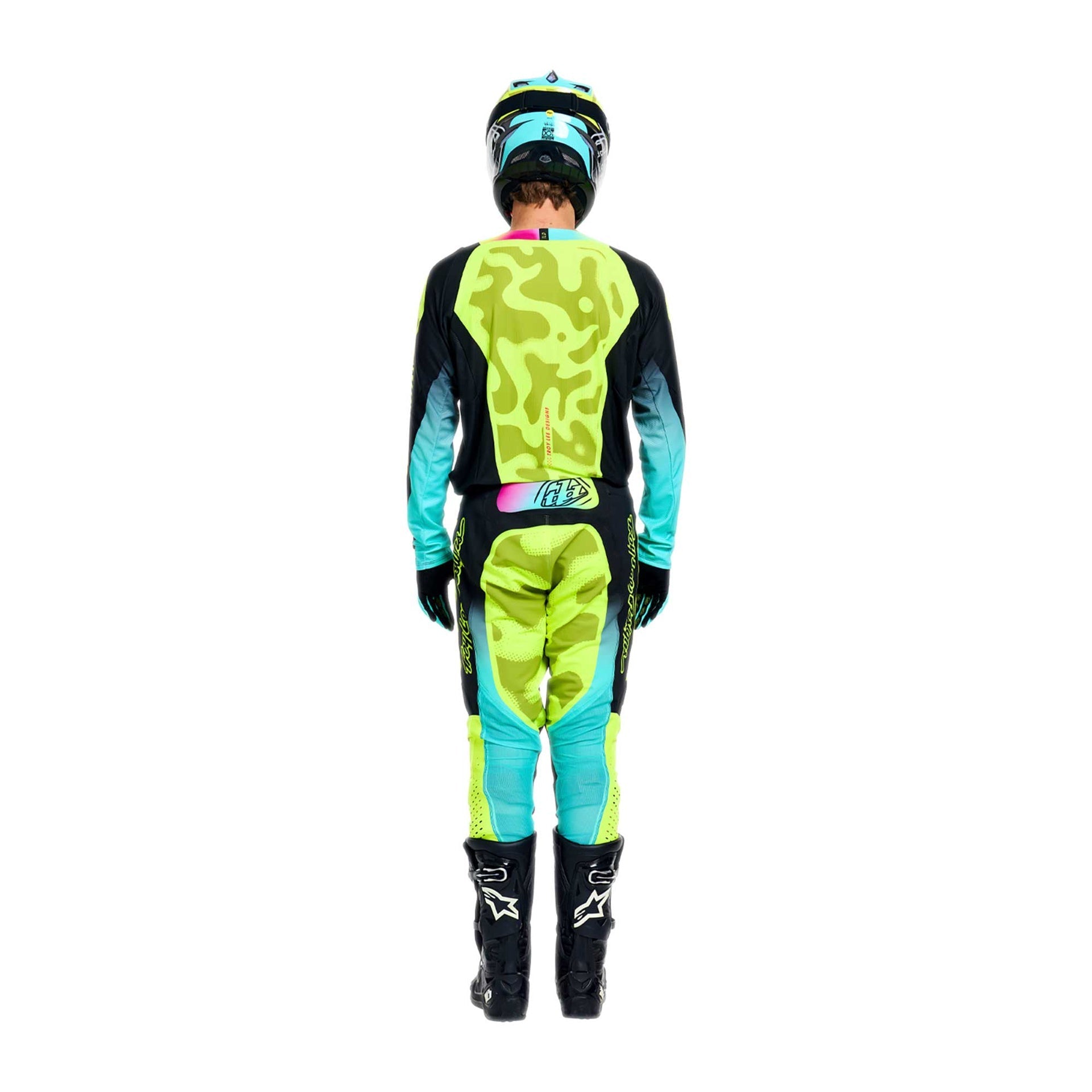 Troy Lee Designs MX Pants - SE PRO MYTH (Black / Flo Yellow)