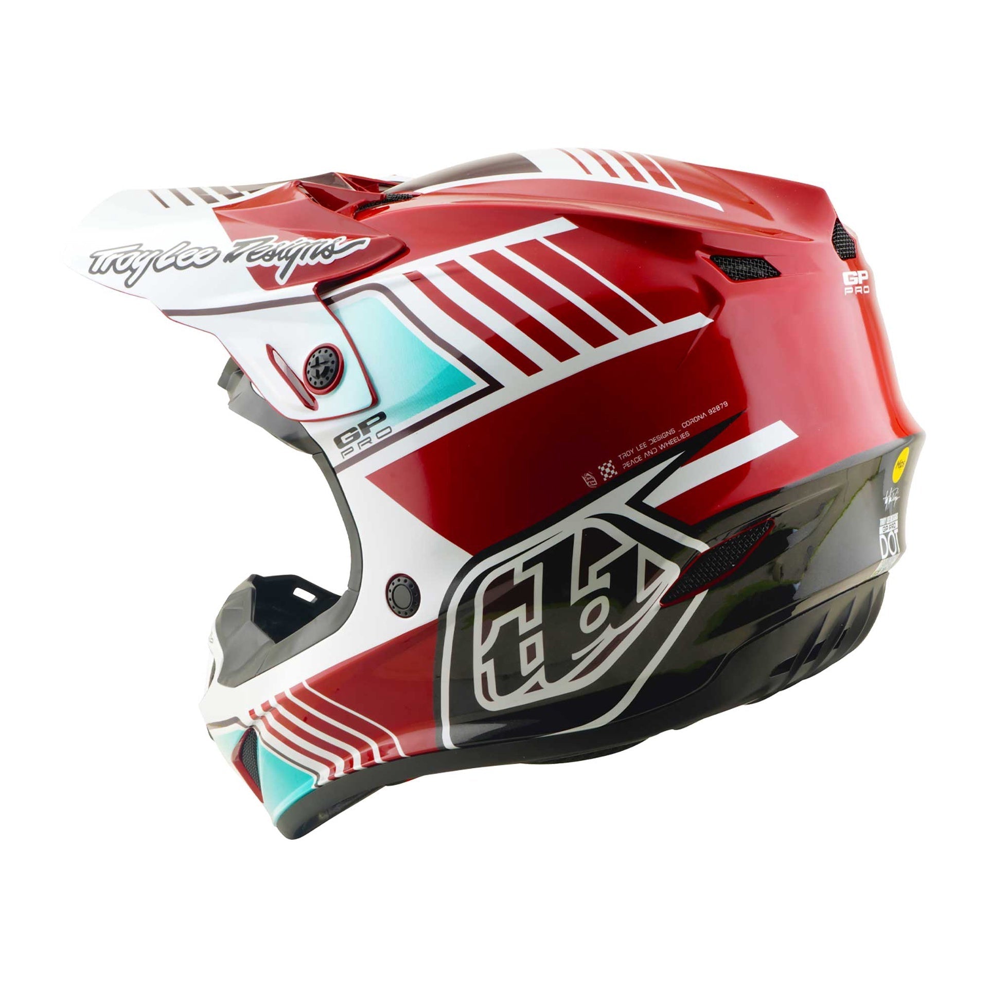 Troy Lee Designs MX | Enduro Helmet - GP PRO MIPS - SEGMENT (Red)