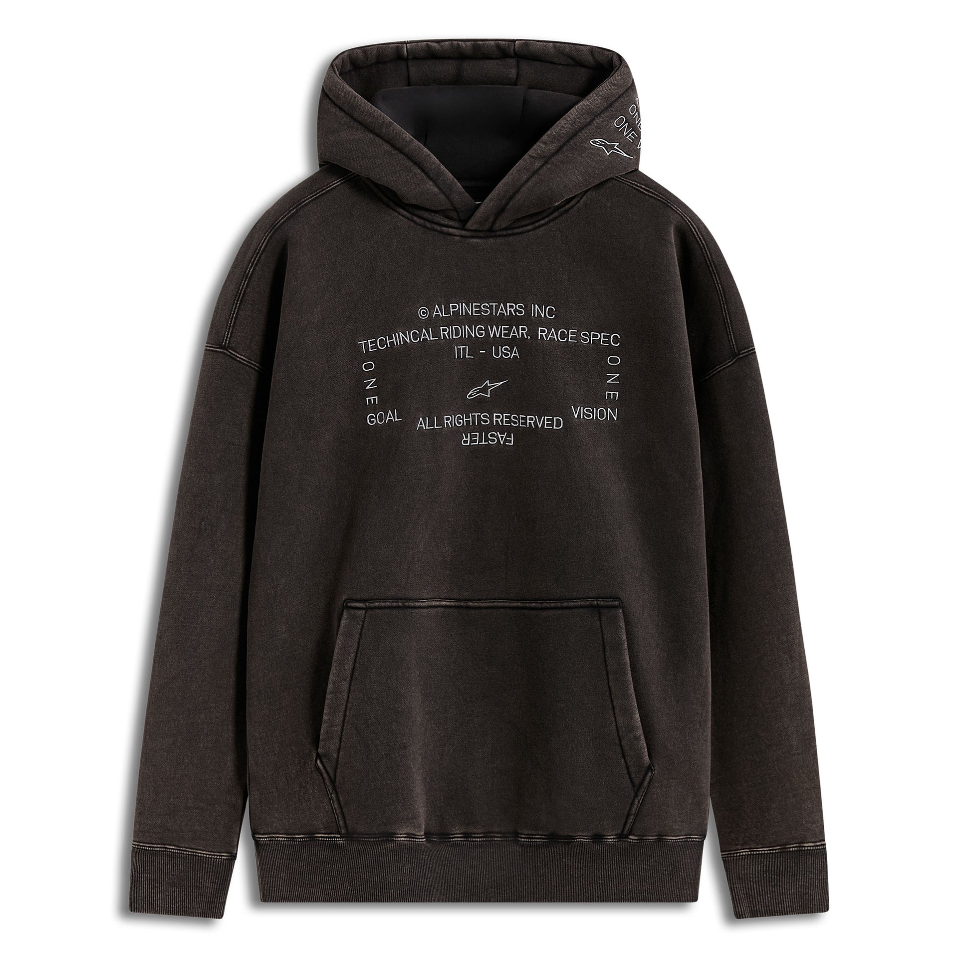 Alpinestars INFINITE Washed OVERSIZED Hoodie (Washed Black)