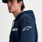Alpinestars RACE WORDMARK Hoodie (Navy/White)