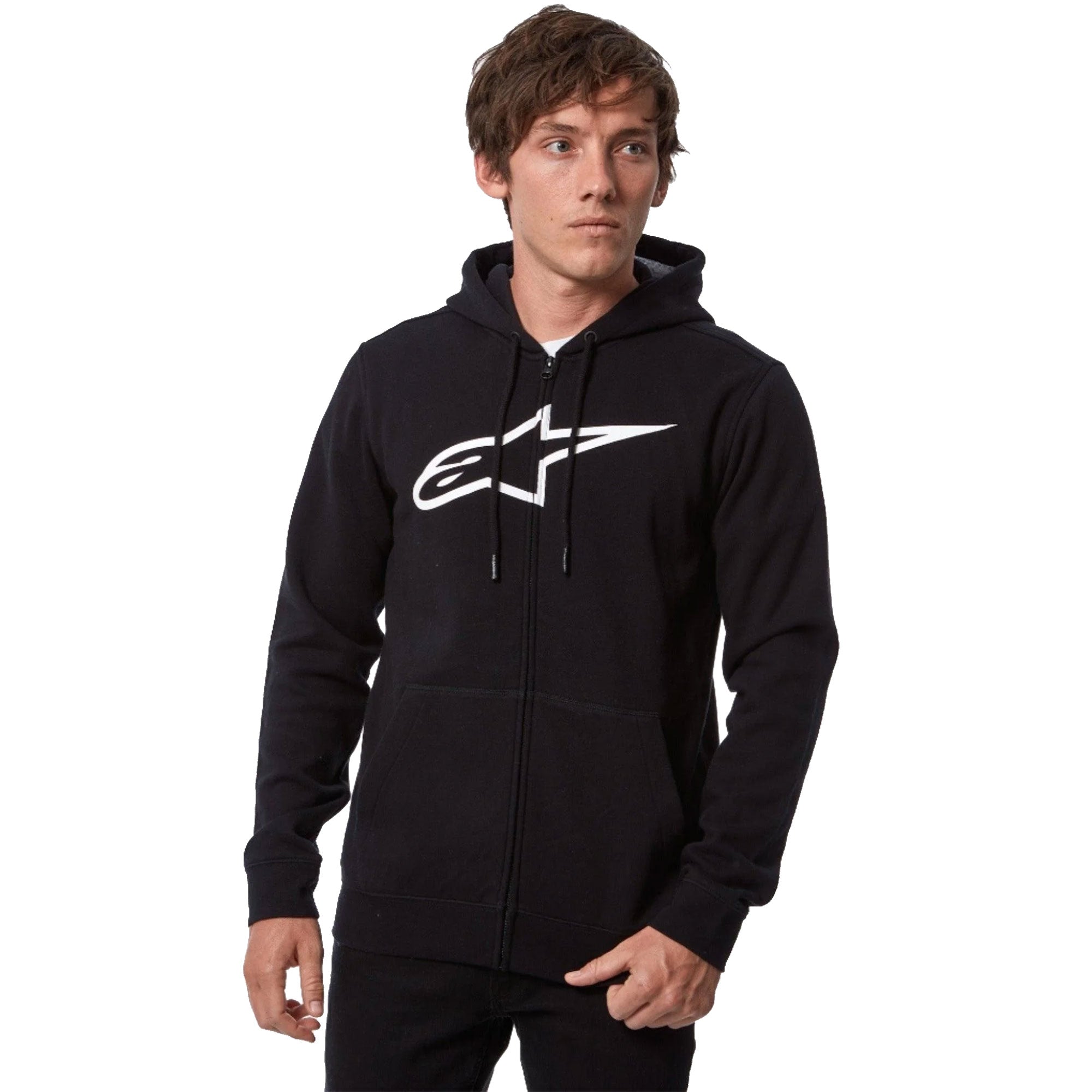 Alpinestars Zip Hoodie - Ageless V3 (Black/White)