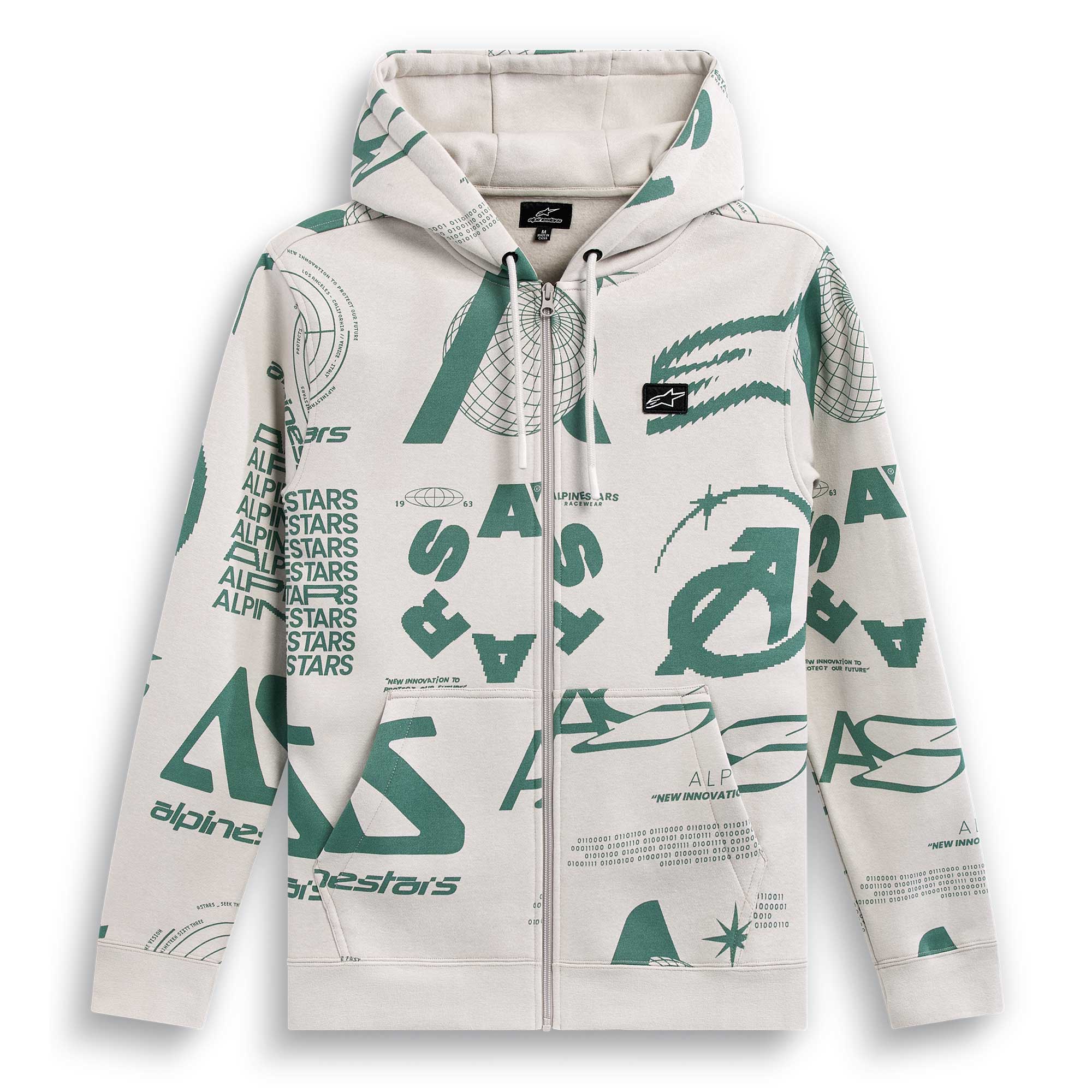 Alpinestars (SALE) Zip Hoodie - Determinant (Off White)