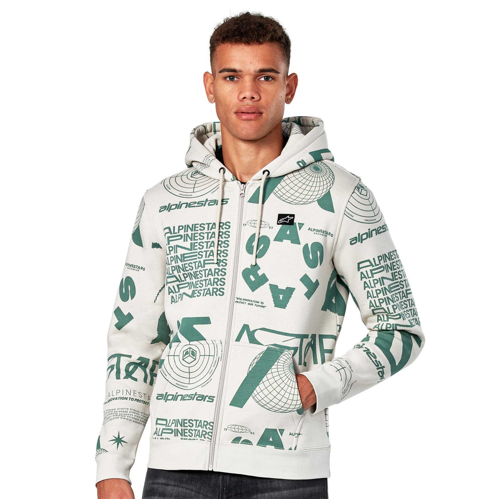 Alpinestars (SALE) Zip Hoodie - Determinant (Off White)