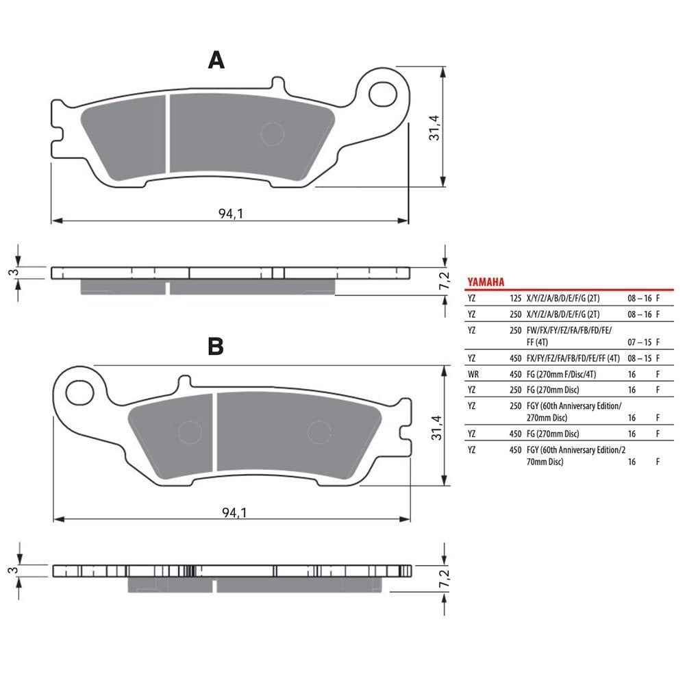 Gold Fren - Brake Pads - GF248 (FA450)