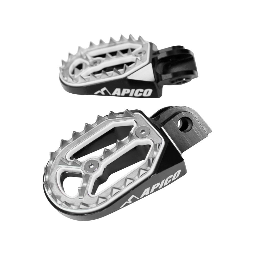 Apico - Foot Pegs - Pro-Bite - CR80 96-02, CR85 03-07, XR250 96-04, XR400 96-04, XR600 89-00, XR650L 92-24