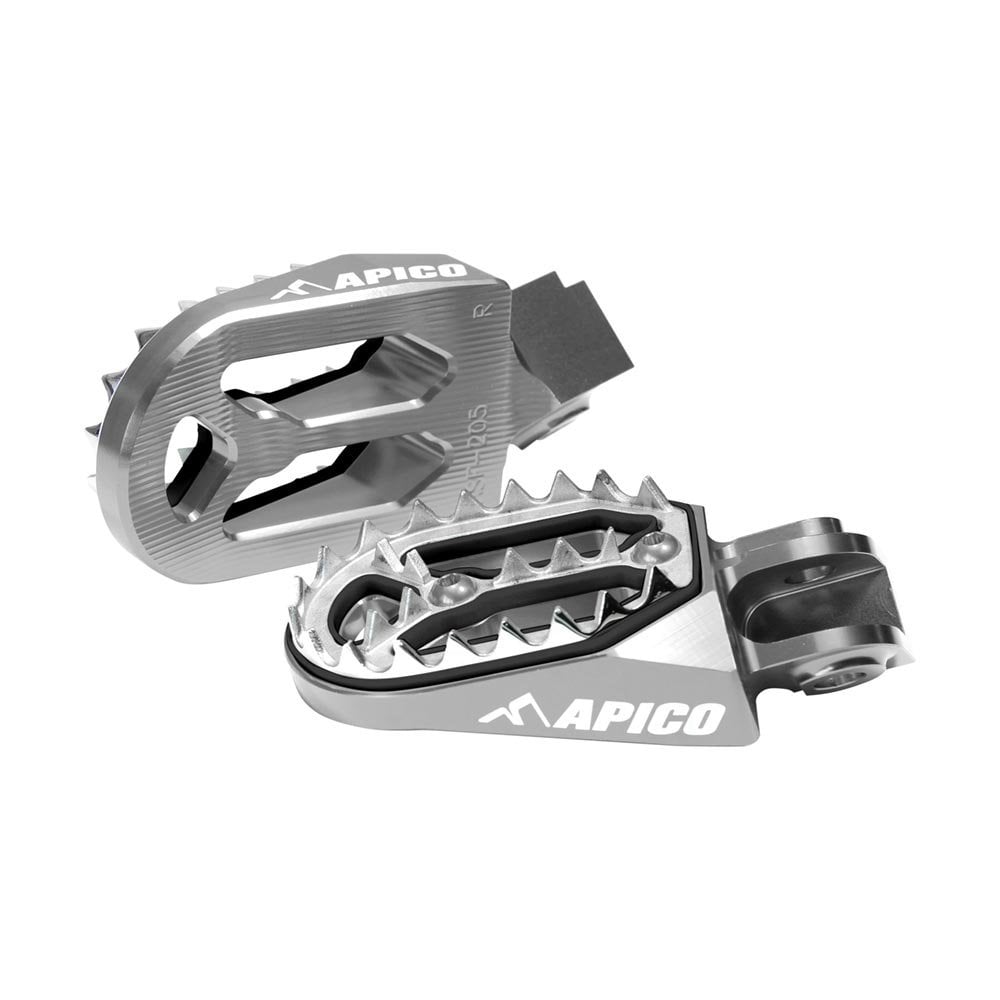 Apico - Foot Pegs - Pro-Bite - CRF150 07-26, CR125/250 02-07, CRF250 R/X/RX/L 04-26, CRF450 02-26 R/X/RX/L, CRF250L 13-21, CRF300L 21-26, CRF1000L 18-26