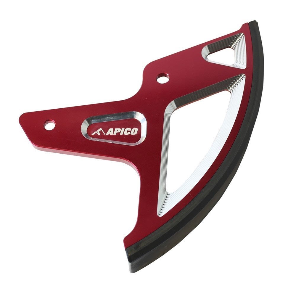 Apico - Rear Disc Guard - CR125/250 02-07, CRF250 04-26, CRF450 02-26, CRF250X 04-19, CRF450X 05-26, CRF250RX 19-26, CRF450RX 17-26 - Red