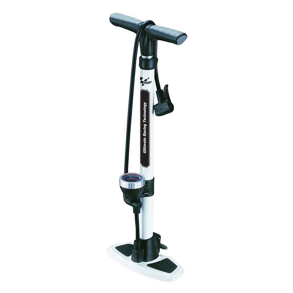 Bike It - 2-Stage Track Pump (Built in Pressure Gauge 0-160psi)