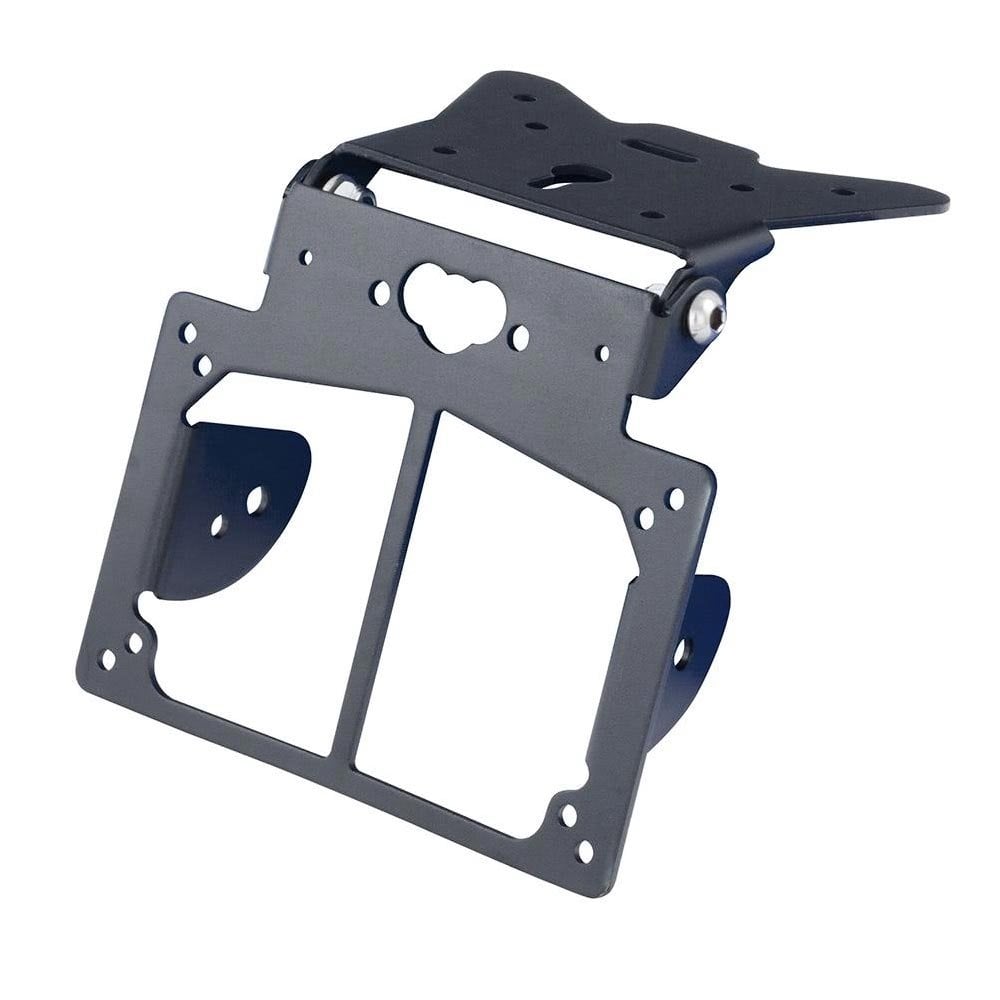Bike It - Number Plate Bracket/Hanger - Black (With Indicator Mounts)
