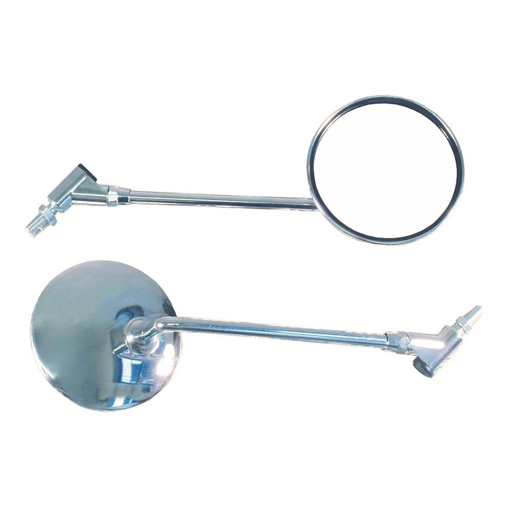 Bike It - Universal MIrror - Round Chrome (8/10mm Adaptors)