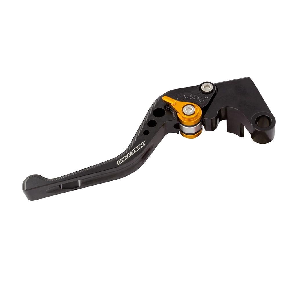BikeTek - Adjustable Clutch Lever Short - Black/Gold Adjuster (LVRC71S)