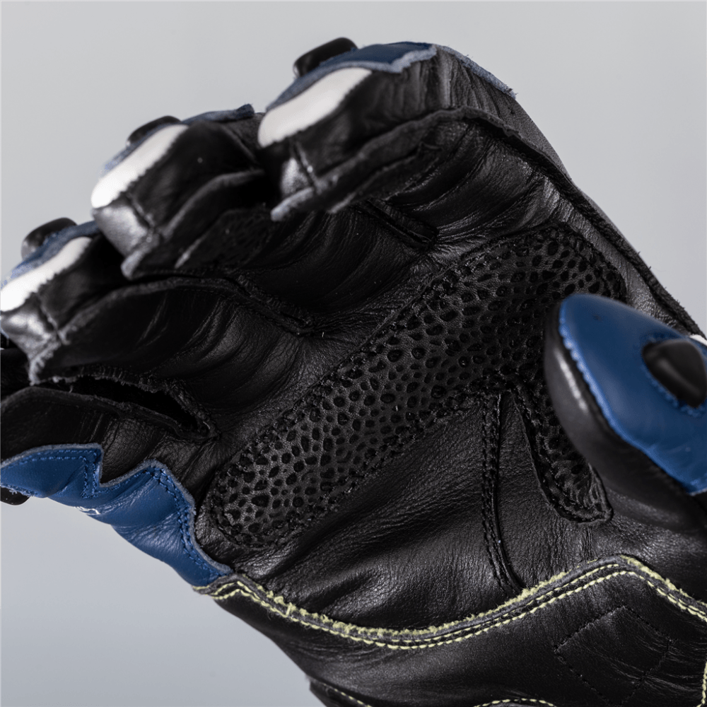 RST Motorcycle Race | Road Leather Gloves - Tractech Evo CE (Blue/Black)