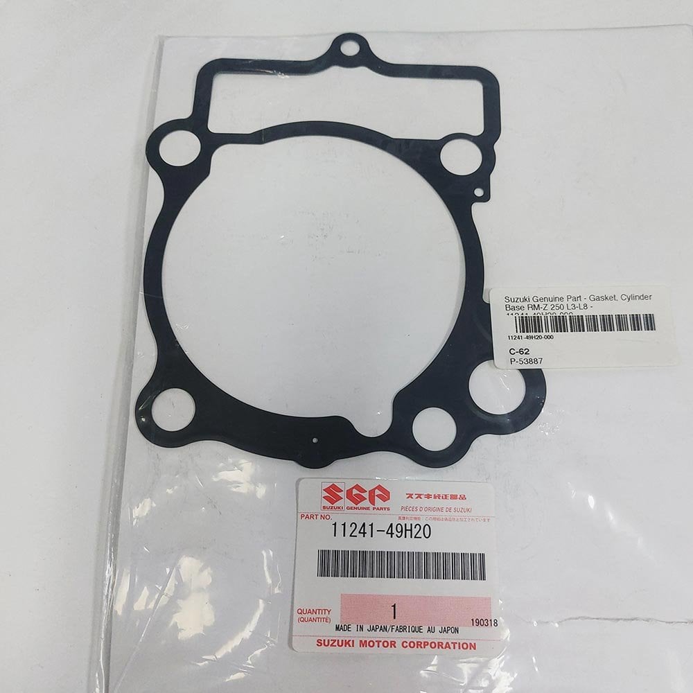 Suzuki Genuine Part - Gasket, Cylinder Base (RM-Z 250 L3-L8) - 11241-49H20-000