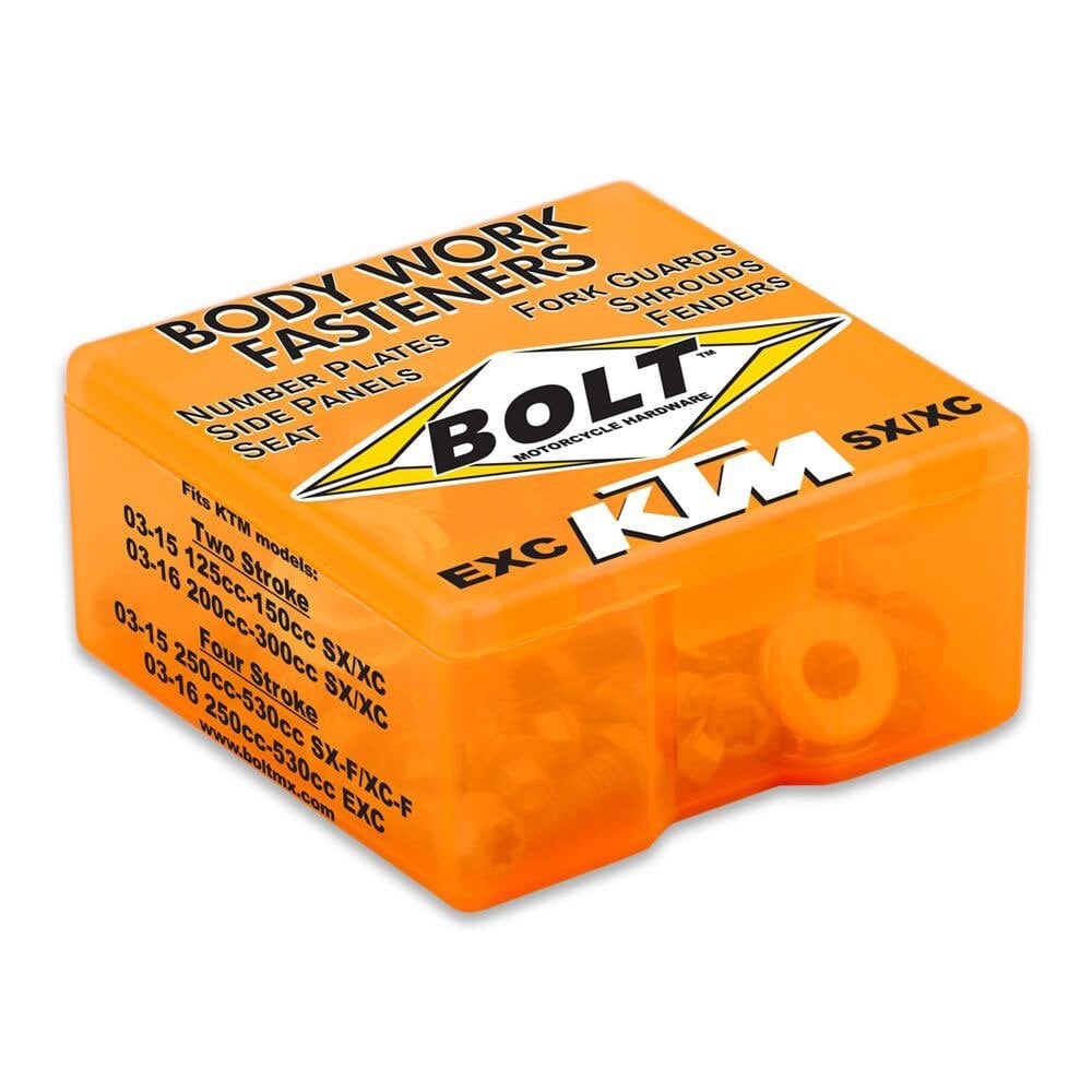 Bolt Hardware - Fastener/Bolt Kit - Plastics - KTM SX/SXF 125-450 03-15, SX250 03-16, EXC/EXCF 125-530 03-16