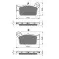 Gold Fren - Brake Pads - GF346 - Beta RR 125-525 05-26, 250 X-TRAINER 17-26, 300 X-TRAINER 15-26