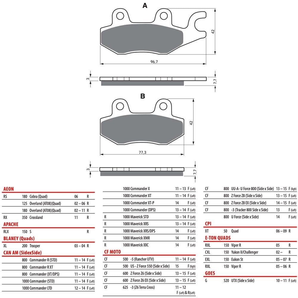 Gold Fren - Brake Pads - GF009 (FA165)