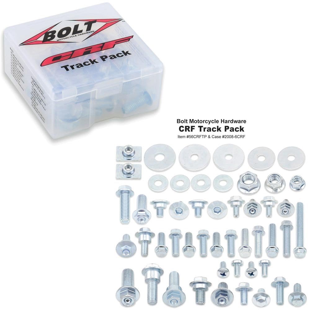Bolt Hardware - Track Pack Fastener Kit - MINI -  CR/CRF 00-26-  x56 Piece