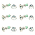 Apico - Sprocket Bolt Kit - M8 x 28mm - x6 - EURO - Silver