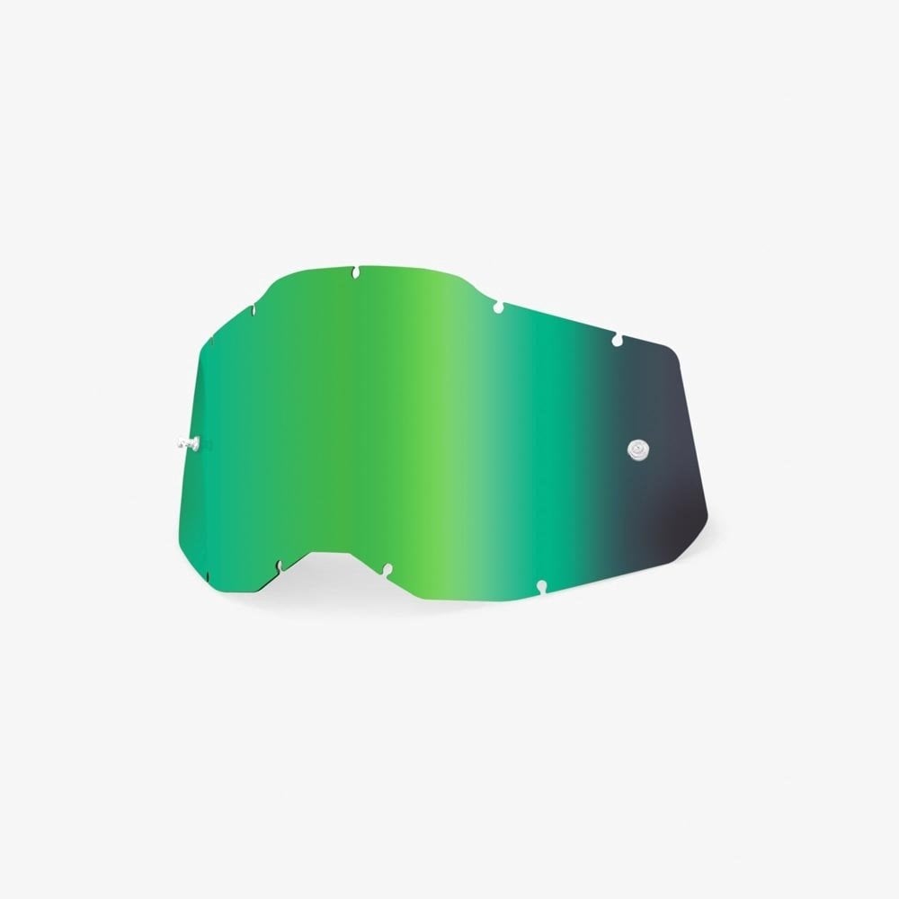 100% (Spares) Lens - Accuri-2/Strata-2/Racecraft-2 - Iridium - Green