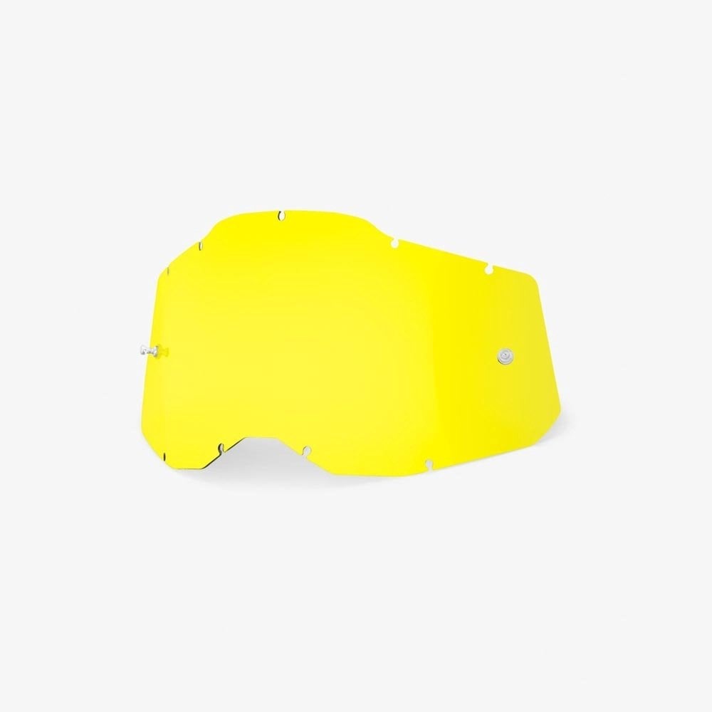 100% (Spares) Lens - Accuri-2/Strata-2/Racecraft-2 - Tint - Yellow