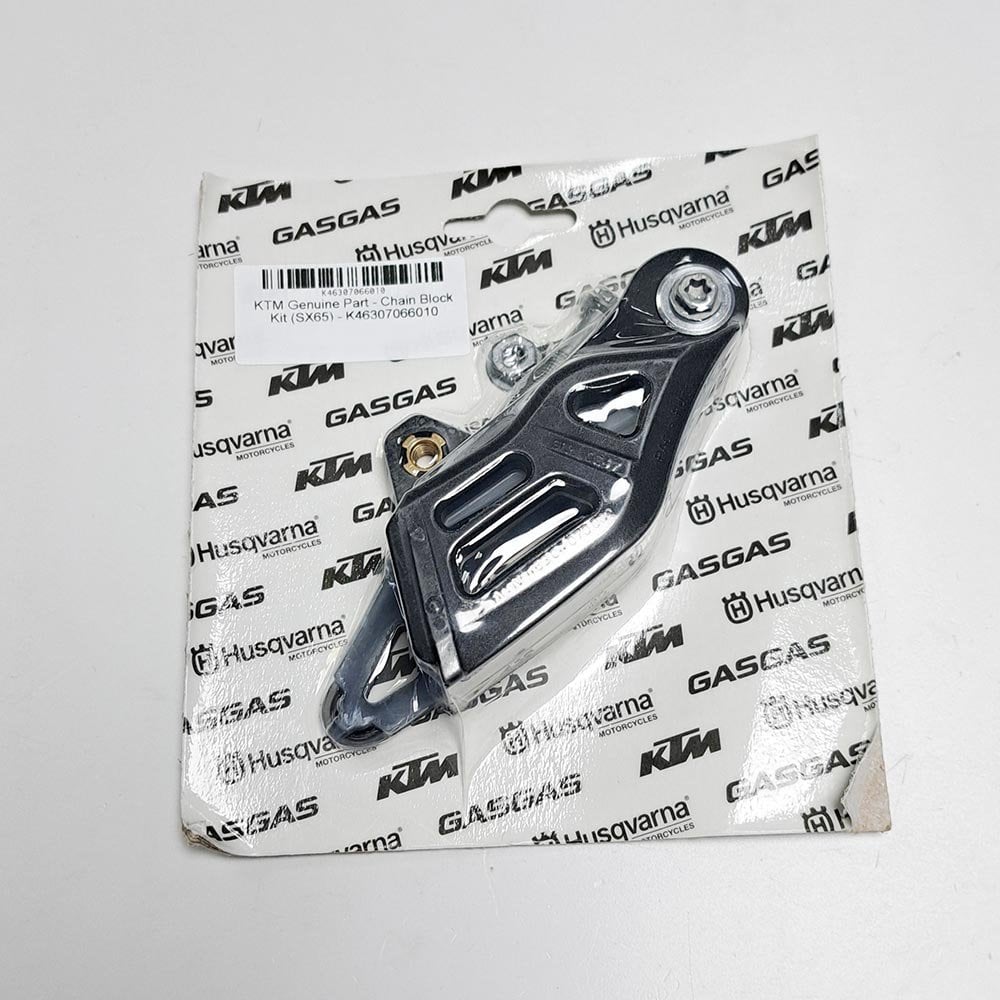 KTM Genuine Part - Rear Chain Guide/Block - KTM SX50 24-25, SX65 16-25, SX-E5 20-25, Husqvarna TC50 24-25, TC65 17-25, Gas Gas MC50 24-25, MC65 21-25 - K46307066010