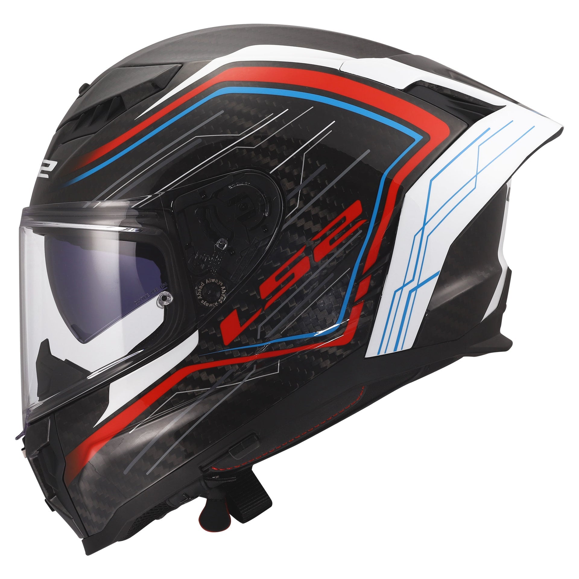LS2 FF807 Dragon Full Face Road Helmet Subic (White/Blue/Red)