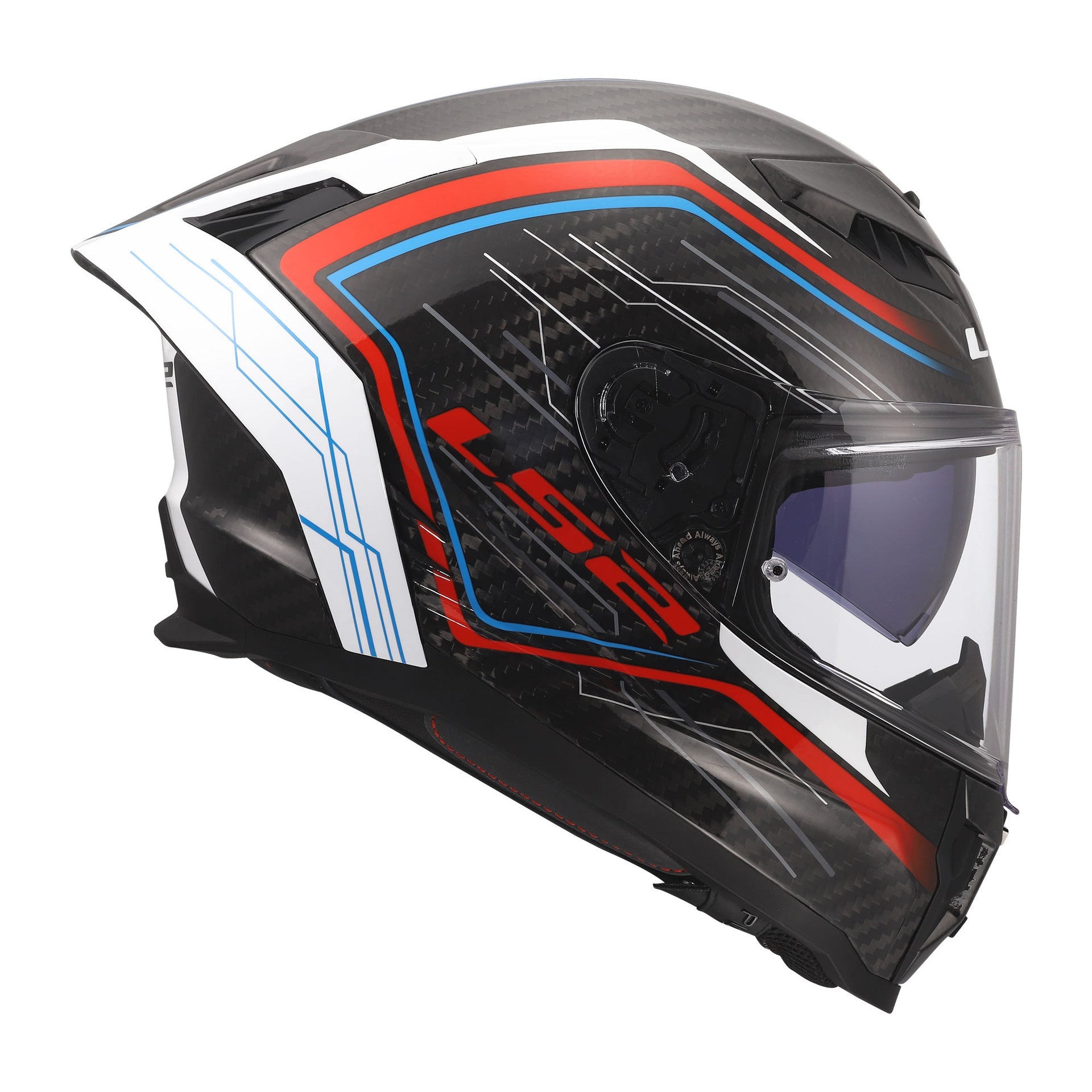 LS2 FF807 Dragon Full Face Road Helmet Subic (White/Blue/Red)