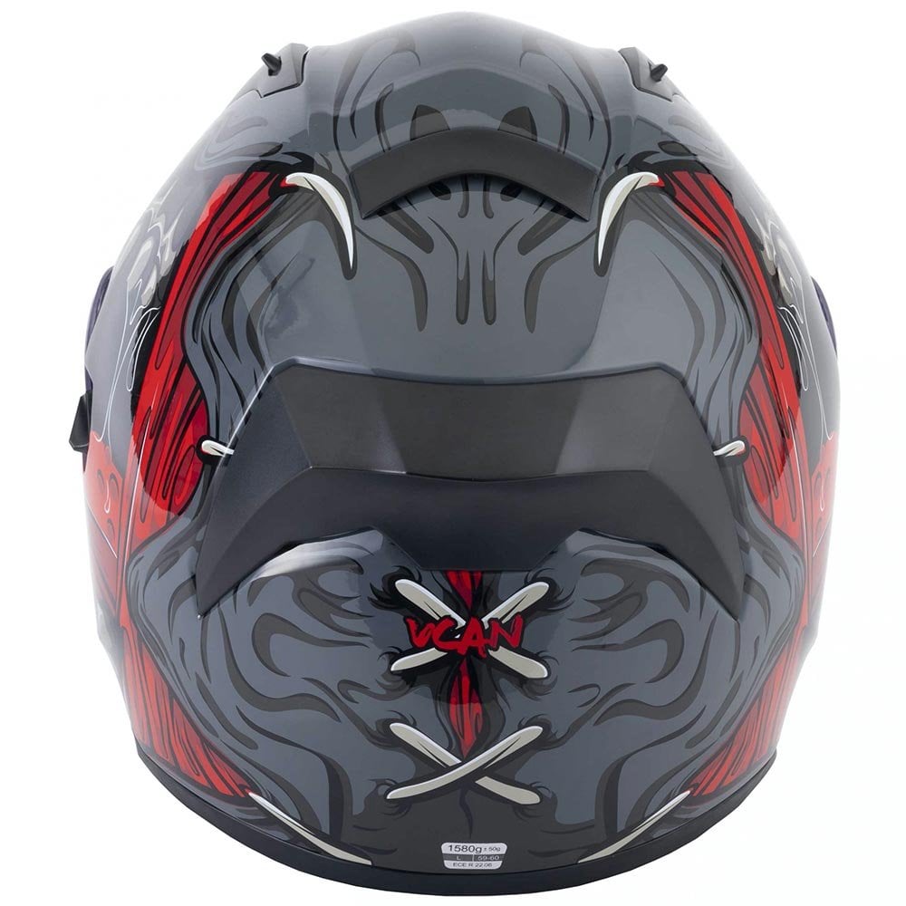 Vcan (2025) Helmet - H128 Titan 22.06 (Grey/Red)