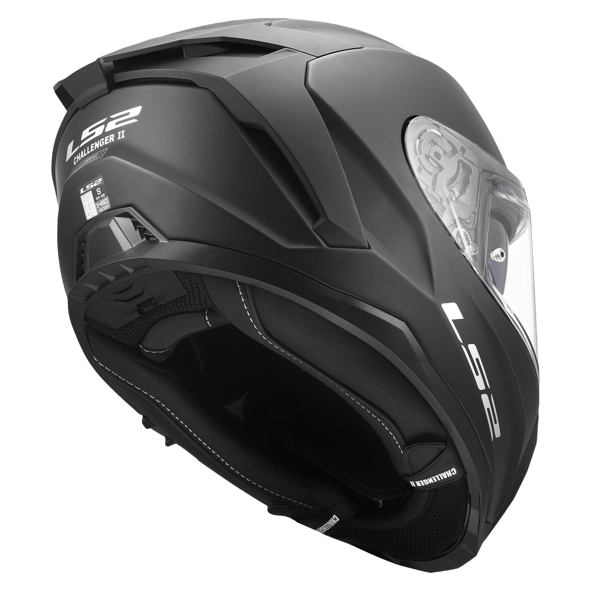 LS2 FF817 Challenger 2 Full Face Road Helmet Solid (Matt Black)