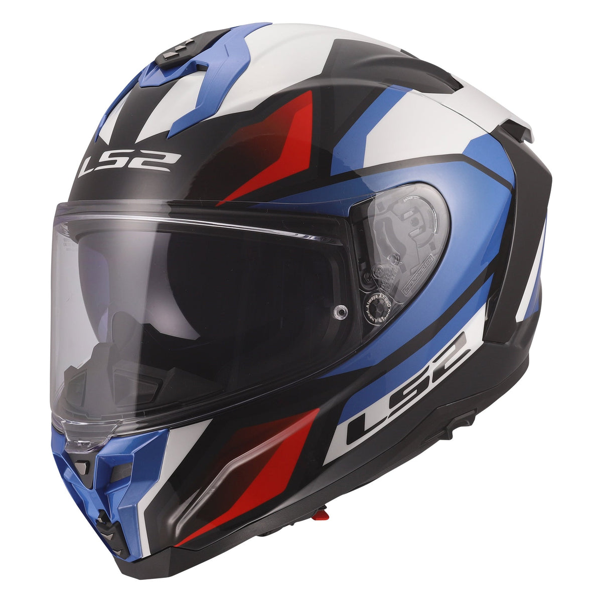 LS2 FF817 Challenger 2 Full Face Road Helmet Viper (White, Blue, Red)