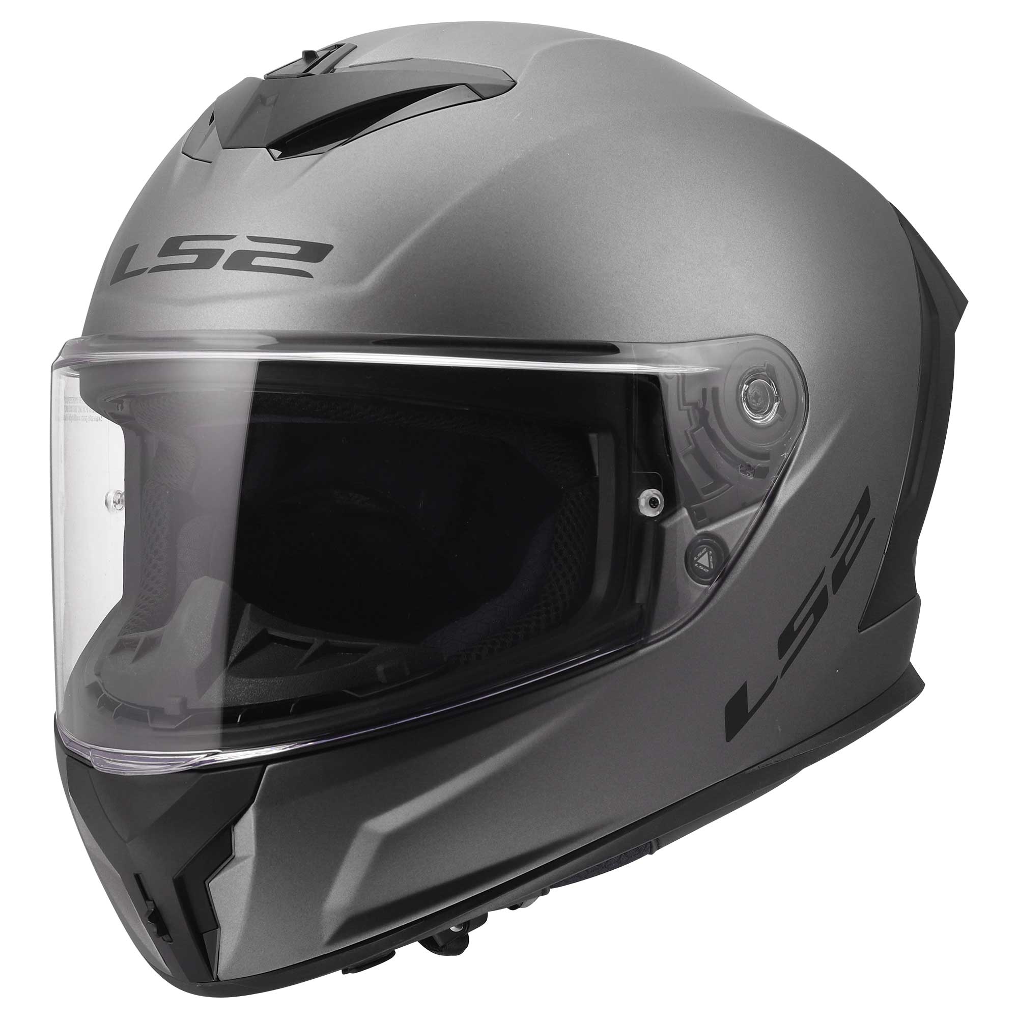 LS2 Motorcycle Road Helmet - FF820 Rapid 3 Solid (Matt Titanium)