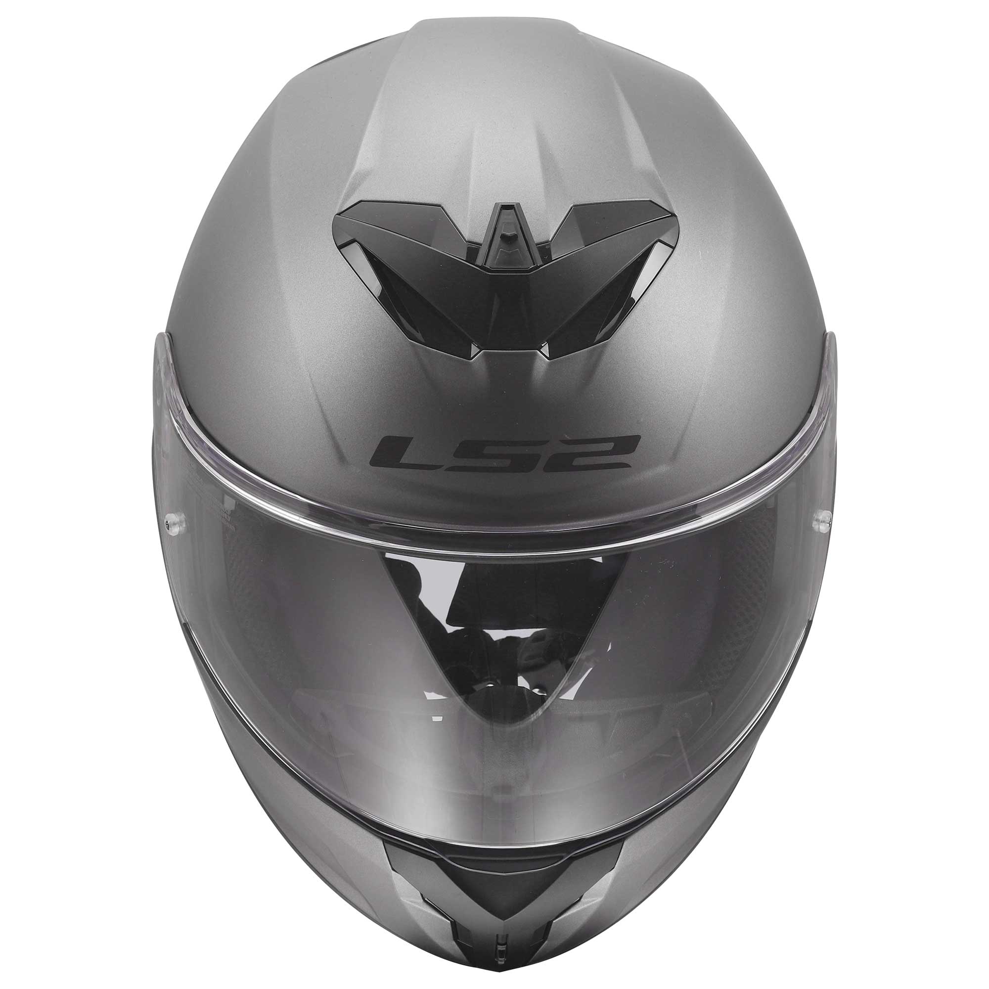 LS2 Motorcycle Road Helmet - FF820 Rapid 3 Solid (Matt Titanium)