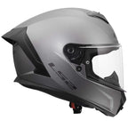 LS2 Motorcycle Road Helmet - FF820 Rapid 3 Solid (Matt Titanium)