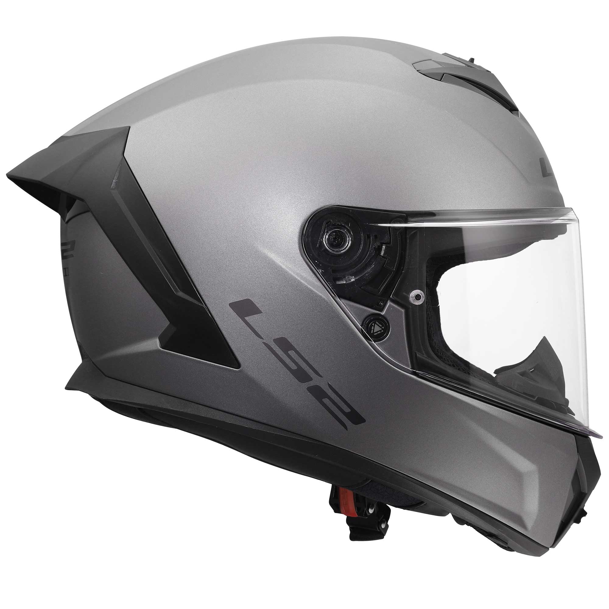 LS2 Motorcycle Road Helmet - FF820 Rapid 3 Solid (Matt Titanium)